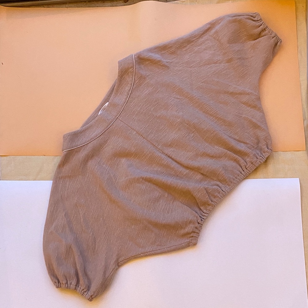 Anthropologie Tan Crop Top